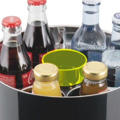 Bol récupérateur de capsules, Ø 6.5 cm, noir H: 3 cm, à rafraîchisseur conference réf. 9000621_2