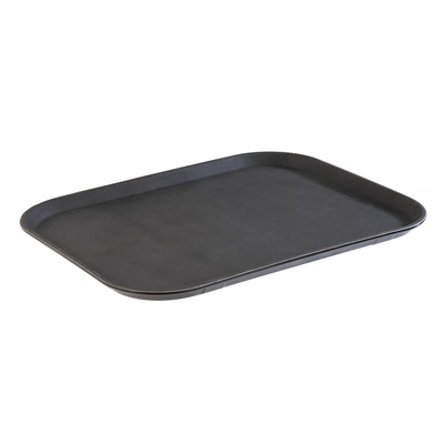 GN 1/1 Serviertablett Noslide, 53 x 32.5 cm,  H: 2.5 cm, schwarz, rutschfeste Oberfläche_1