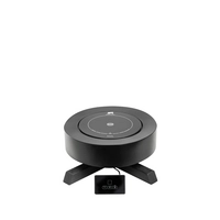 Induktionskochplatte, 900 W, H: 16 cm, Ø 24 cm,  inkl. Fernbedienung, Ständer Eschenholz und Metall