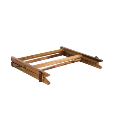 Serviergestell, 2-stufig, 36.5 x 26.5 cm, H: 34 cm Naturschiefer, Akazienholz_3