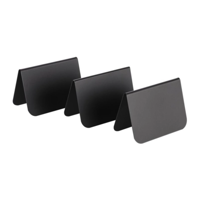 Tischaufsteller, 10er Set, 10.5 x 6 cm, H: 6.5 cm PVC, schwarz_1