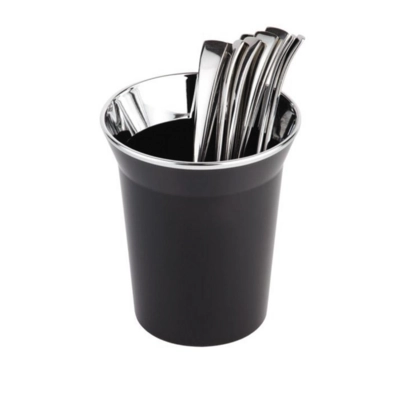 Tischreste, Besteckbehälter, Ø 13 cm, H: 15 cm SAN, schwarz,_1