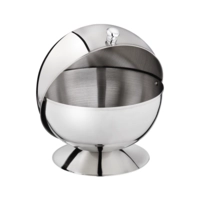 Sucrier avec couvercle à roule Ø 13.5 cm, H: 15 cm 