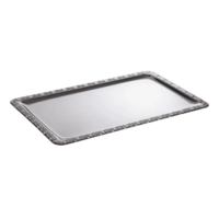 GN 1/1 Tablett Schöner Essen, 53 x 32.5 cm 18/0 Edelstahl, mit Dekorrand