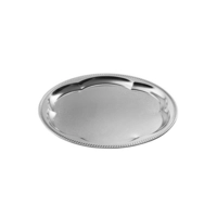 Plateau party, rond, Ø 35 cm, en inox, poli  