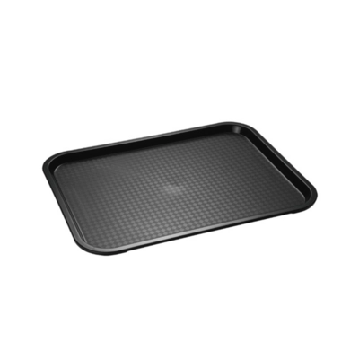 Fast Food-Tablett, 41 x 30.5 cm, H: 2 cm Polypropylen, schwarz_1
