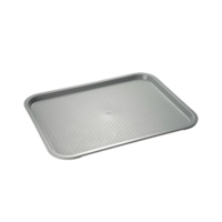Fast Food-Tablett, 41 x 30.5 cm, H: 2 cm Polypropylen, grau
