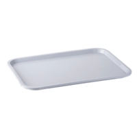 GN 1/1 Fast Food-Tablett, 53 x 32.5 cm, H: 2 cm Polypropylen, grau