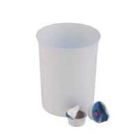 Tischrestebehälter, Ø 11 cm, H: 14 cm, weiss Polypropylen