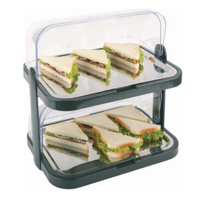 Buffet-Vitrine Doppeldecker, 44 x 32 cm, H: 44 cm _1