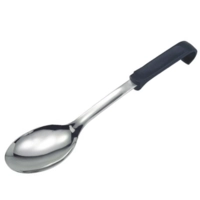 Cuillère avec manche noir, L: 34 cm 