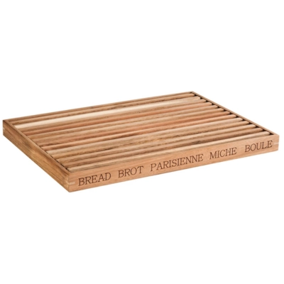 Letter Brotschneidebrett, 48 x 34 cm, H: 3.5 cm,  aus Holz, mit Krümelfach_1
