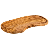 Planche de service Olive, 39.5 x 21 cm, H: 2.5 cm, en bois d'olivier