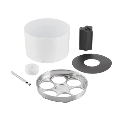 Konferenz Flaschenkühler, Ø 23 cm, H: 15 cm, weiss, Kunststoff SAN, Edelstahl_2