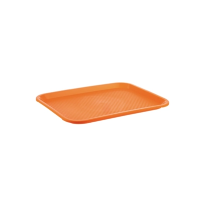 Fast Food Plateau, 35 x 27 cm, H: 2 cm polypropylène, orange_1