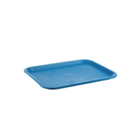 Fast Food-Tablett, 35 x 27 cm, H: 2 cm Polypropylen, blau