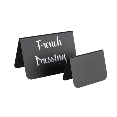Tischaufsteller, 10er Set, 10.5 x 6 cm, H: 6.5 cm PVC, schwarz_2