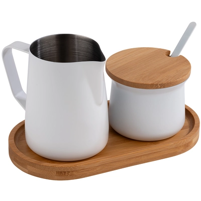 Milch- und Zucker-Set Miluro, Kanne Ø 8 cm,  H: 10 cm, 35 cl, Dose Ø 8 cm, H: 6.5 cm, 20 cl_1