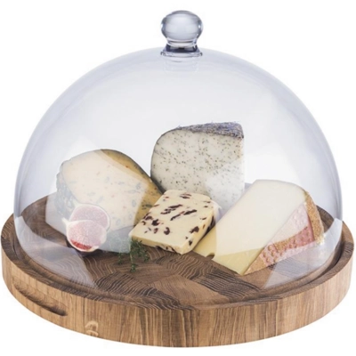 Profi Planche à buffet chêne, Ø 39 cm, H: 4.5 cm en bois chêne_3