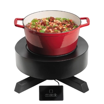 Plaque de cuisson à induction, 900 W, H: 16 cm,  Ø 24 cm, télécommande incluse_2