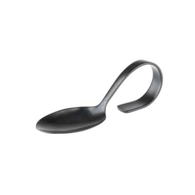 Gourmetlöffel Gunmetal , L: 12 cm 18/8 Edelstahl, schwarz _1