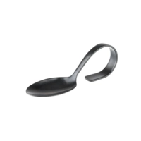 Gourmetlöffel Gunmetal , L: 12 cm 18/8 Edelstahl, schwarz       