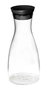 Glas-Karaffe, Ø 9.5 cm, H: 29 cm mit Edelstahl-/Silikondeckel