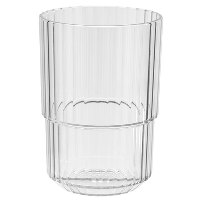 Trinkbecher Linea, transparent, 400 ml, stapelbar Ø 8.5 cm, H: 12 cm, Tritan_1
