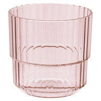 Trinkbecher Linea, pink, 220 ml, stapelbar Ø 8.5 cm, H: 8 cm, Tritan
