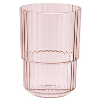 Trinkbecher Linea, pink, 400 ml, stapelbar Ø 8.5 cm, H: 12 cm, Tritan