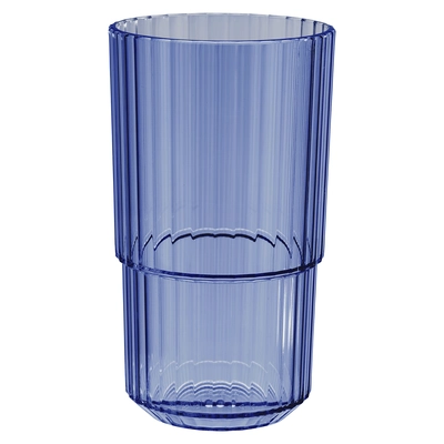 Trinkbecher Linea, blau, 500 ml, stapelbar  Ø 8.5 cm, H: 15 cm_1