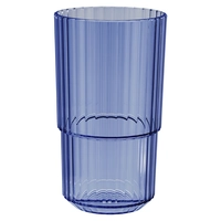 Trinkbecher Linea, blau, 500 ml, stapelbar  Ø 8.5 cm, H: 15 cm