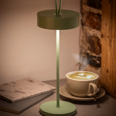 Lampe de table Cleo, Ø 12 cm, H: 30.5 cm, vert _2