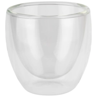 Glas Twinz, 6 cm Ø, H: 6.5 cm, 80 ml, doppelwandig 