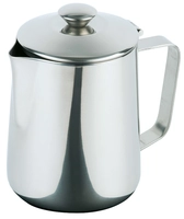 Kaffeekanne Edelstahl, mit Klappdeckel, 0.6 L _1