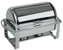 Caterer Rolltop Chafing Dish, inox, 9 L, 63.5 x 35 cm, H: 40 cm, GN 1/1