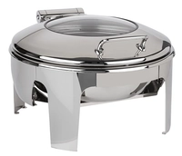 Chafing Dish rund, 46 x 50 cm, H: 30 cm, 6 L Edelstahl_1