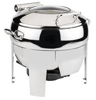 Chafing Dish rund, 48 x 42 cm, H: 39 cm, 11 L Edelstahl_1