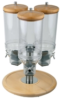 Müsli-Dispenser Rotation, Ø 38 cm, H: 54 cm Buche, drehbarer Ständer_1