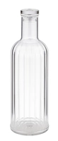 Bouteille Stripes, 90 mm Ø, H: 285 mm, 1000 ml, avec bouchon, transparent_1