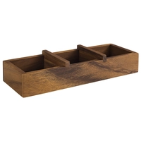 Base en bois Table, 23.5 x 8.5 cm, H: 4.5 cm en bois d'acacia_1