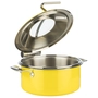 Chafing Dish 4-pièces, Ø 30.5 cm, H: 17.5 cm en Inox, jaune