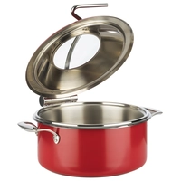 Chafing Dish 4-pièces, Ø 30.5 cm, H: 17.5 cm en Inox, rouge_1