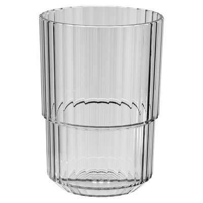 Trinkbecher Linea, grau, 400 ml, stapelbar Ø 8.5 cm, H: 12 cm, Tritan_1