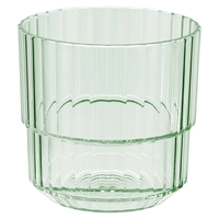 Trinkbecher Linea, grün, 220 ml, stapelbar Ø 8.5 cm, H: 8 cm, Tritan Ø 8.5 cm, H: 8 cm, Tritan