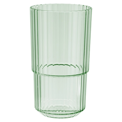 Trinkbecher Linea, grün, 500 ml, stapelbar Ø 8.5 cm, H: 15 cm, Tritan Ø 8.5 cm, H: 15 cm, Tritan_1