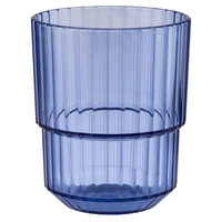 Trinkbecher Linea, blau, 150 ml, stapelbar Ø 6.5 cm, H: 8 cm, Tritan Ø 6.5 cm, H: 8 cm, Tritan