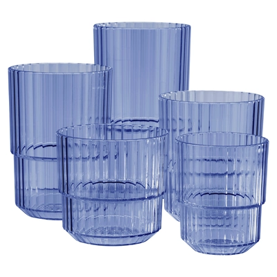 Trinkbecher Linea, blau, 150 ml, stapelbar Ø 6.5 cm, H: 8 cm, Tritan Ø 6.5 cm, H: 8 cm, Tritan_3