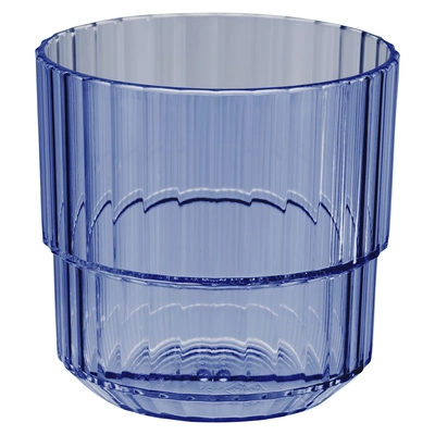 Trinkbecher Linea, blau, 220 ml, stapelbar  Ø 8.5 cm, H: 8 cm, Tritan Ø 8.5 cm, H: 8 cm, Tritan_1