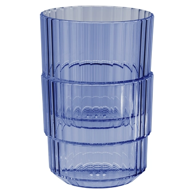 Trinkbecher Linea, blau, 220 ml, stapelbar  Ø 8.5 cm, H: 8 cm, Tritan Ø 8.5 cm, H: 8 cm, Tritan_2